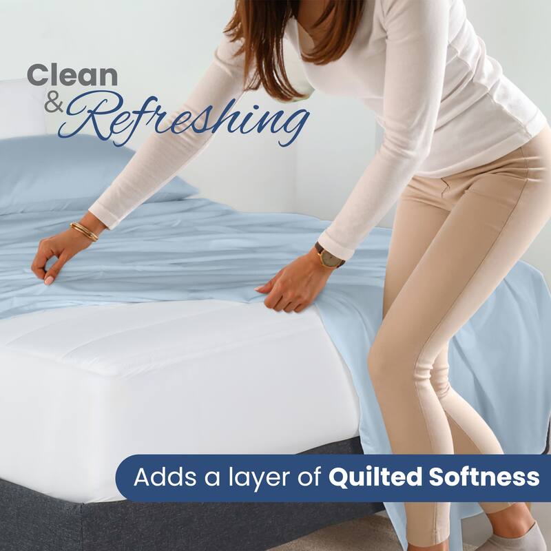 Martex Quilted Mattress Pad - White