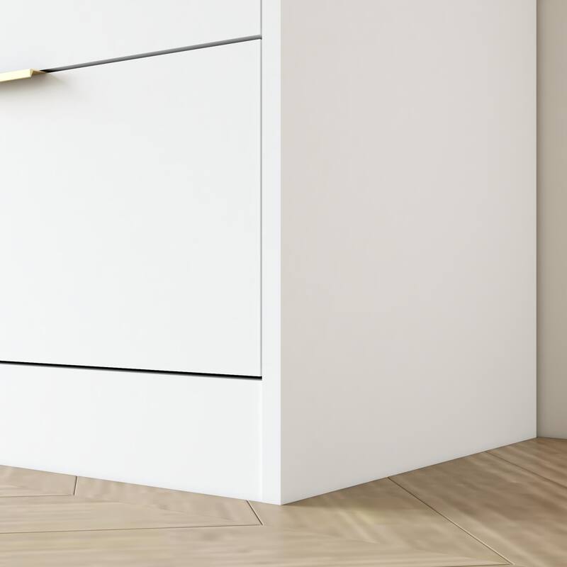 9 Drawer Dresser, 63" Large Deep Chest of Drawers, Wooden Dresser Storage Cabinet with 9 Drawers