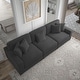 preview thumbnail 92 of 132, Corduroy Couch Modular Sectional Sofa with Pillows