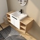 preview thumbnail 3 of 131, BNK 12/24/36/48/60 Inch Wall-Mounted Bathroom Vanity, Bathroom Cabinet with Doors or Side Shelves