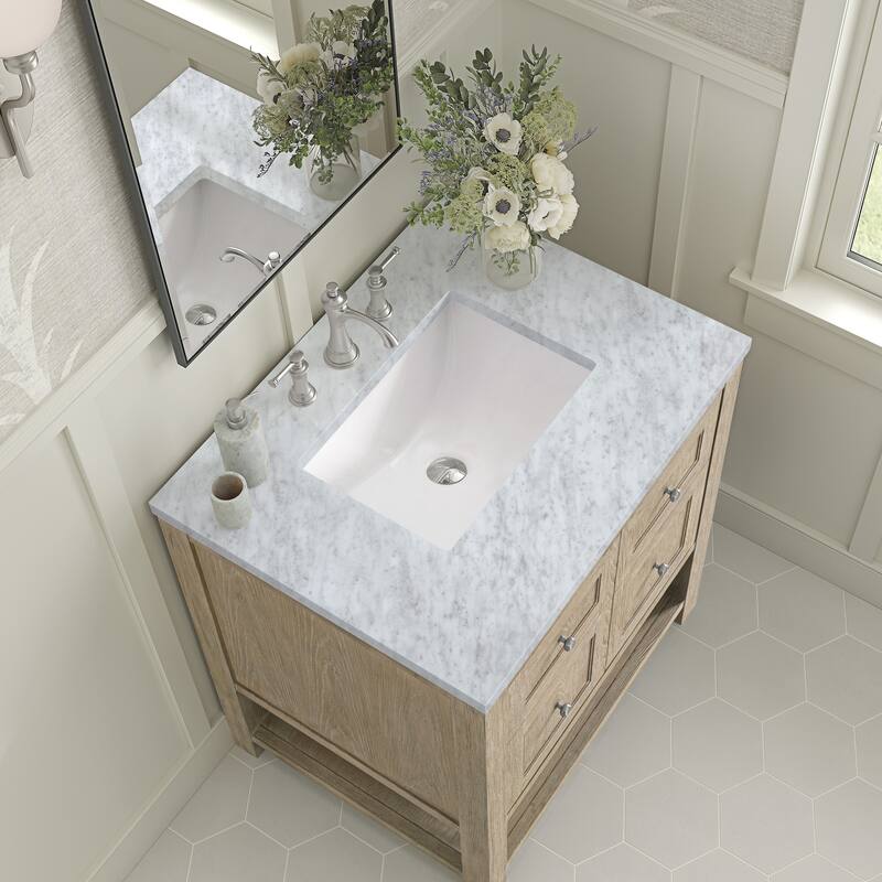 James Martin Vanities Breckenridge 30" Single Vanity, Whitewashed Oak