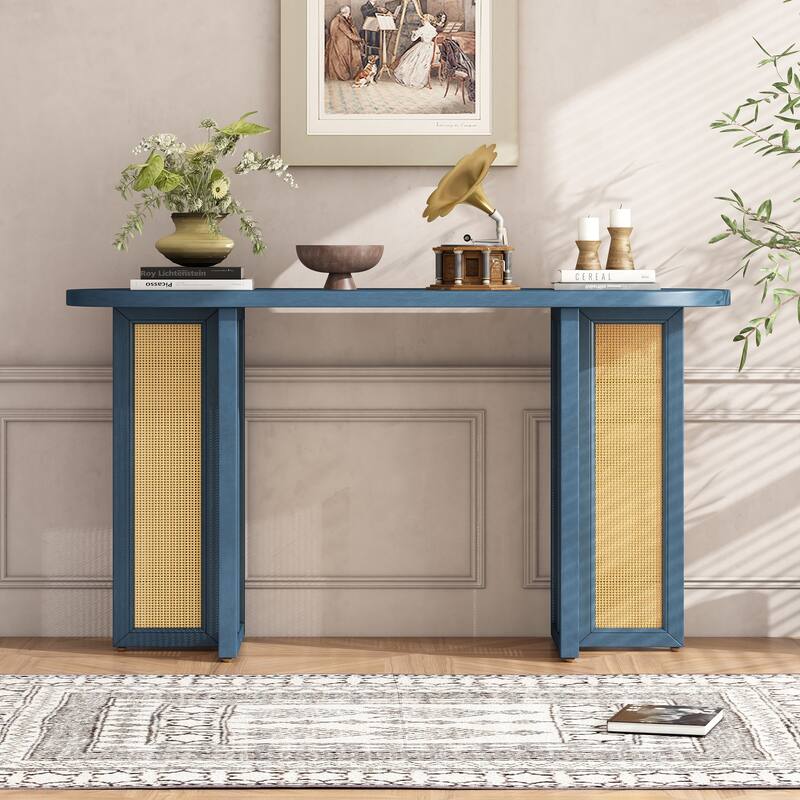 Narrow Console Table with Storage