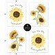 preview thumbnail 5 of 4, Sweet Jojo Designs Yellow Green Boho Floral Sunflower Collection Wall Decor Art Prints (Set of 4) - Farmhouse Watercolor Flower
