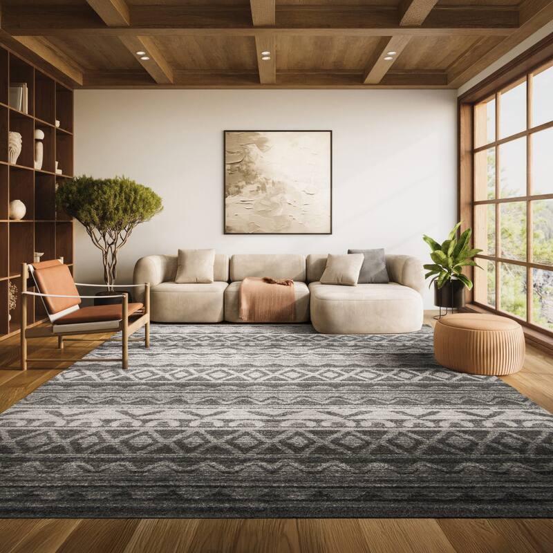 SAFAVIEH Adirondack Hiyam Moroccan Boho Rug - 11' x 15' - Ivory/Charcoal