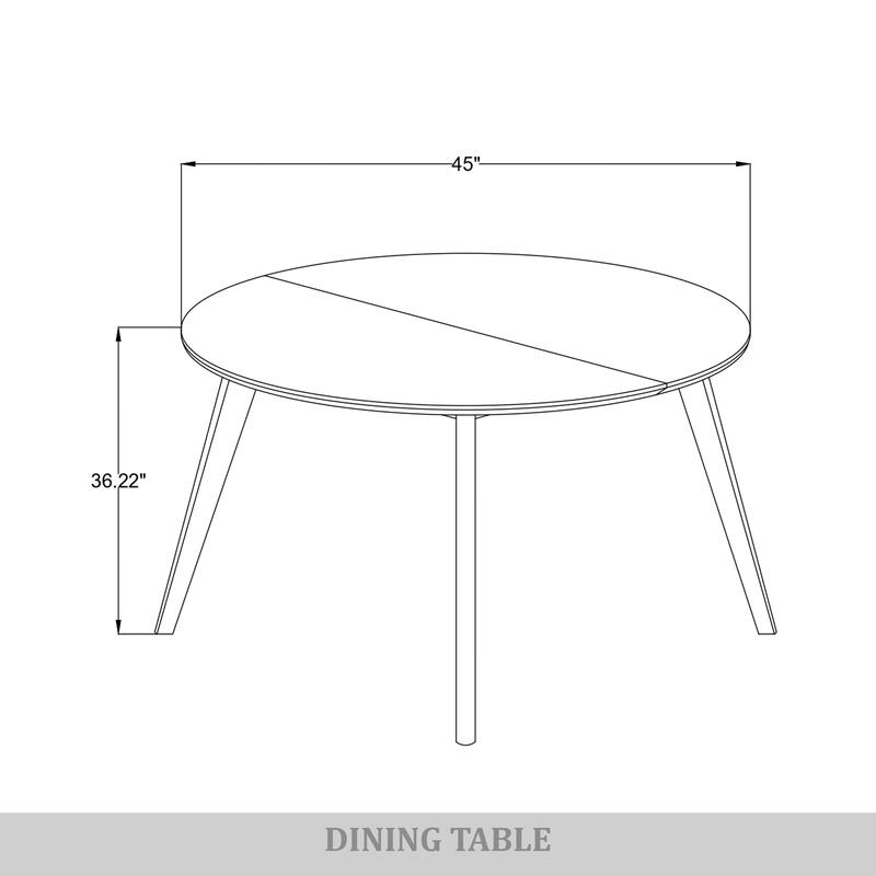 CraftPorch Minimalist Swivel Counter Chairs with Round Table