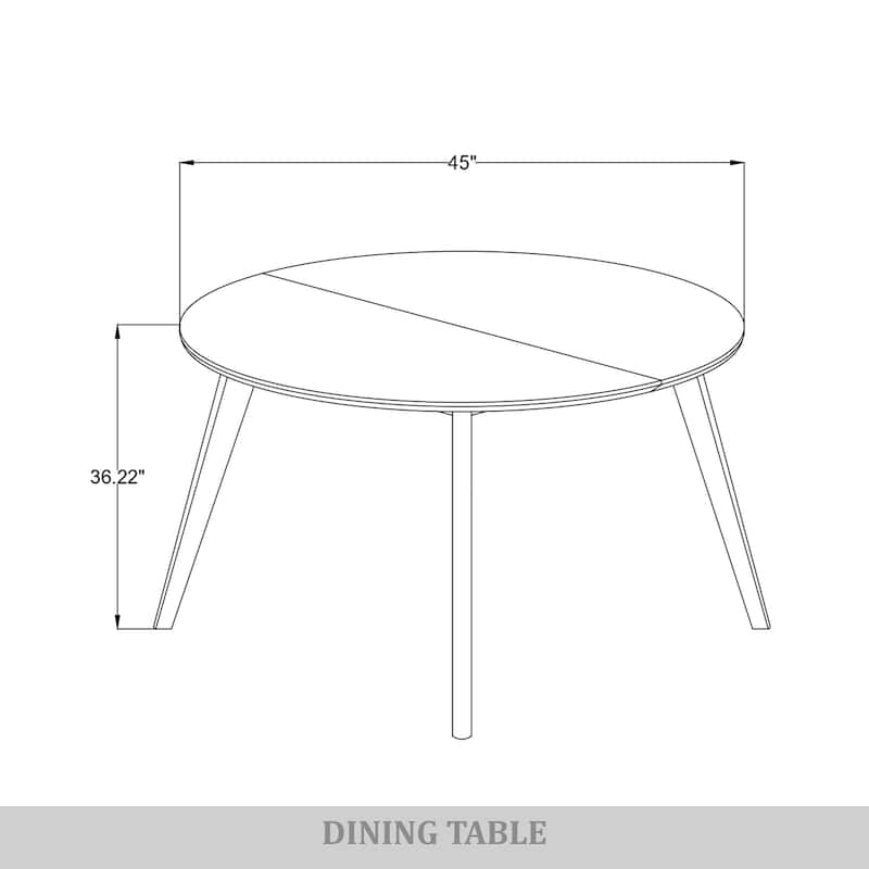 CraftPorch Timeless 45" Round Table