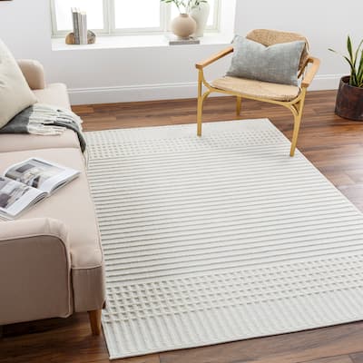 Livabliss Himalia Farmhouse Machine Washable Area Rug