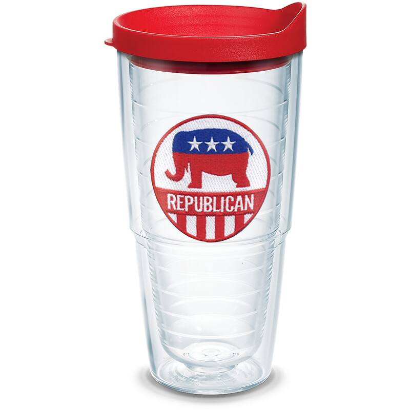 Tervis Republican Elephant Made in USA Double Walled Insulated Travel Tumbler, Classic - 24oz