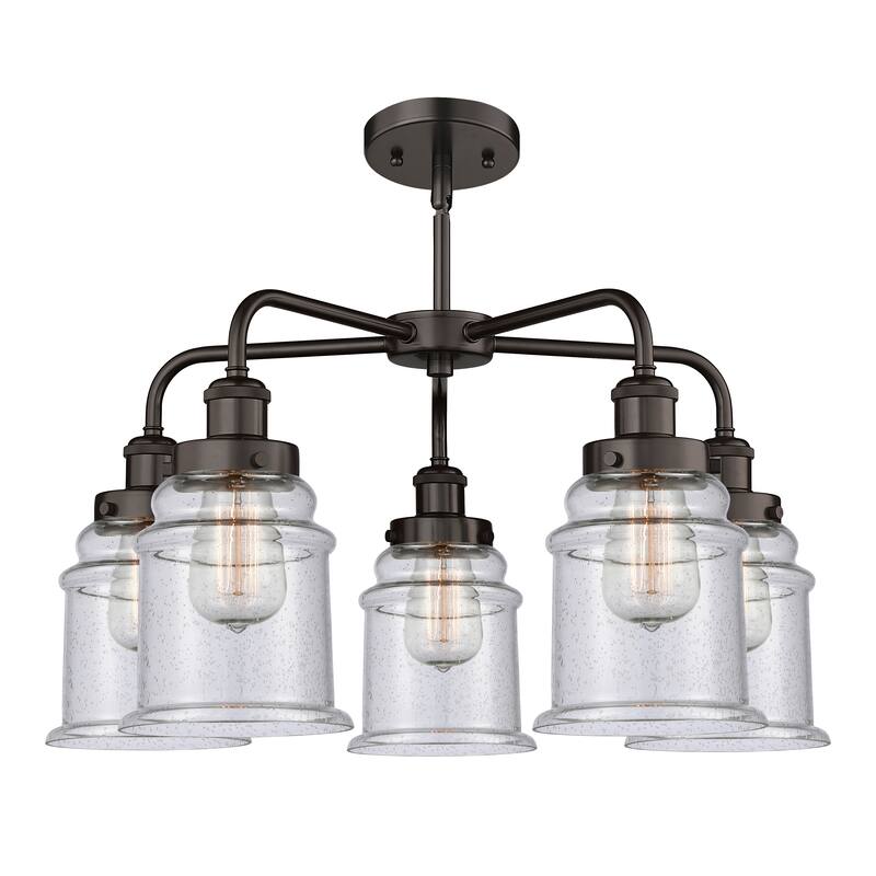 Innovations Lighting Canton - 5 Light 24" Stem Hung Chandelier