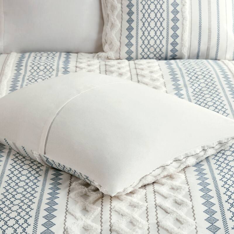 GDF Studio - Imani Cotton Printed Comforter Set with Chenille Detailing