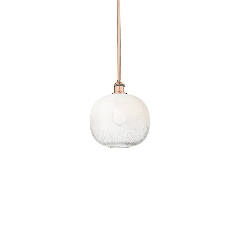 Innovations Lighting 616-1S-12-11 Brookhaven Sphere Pendant Brookhaven - Antique Copper / Opal