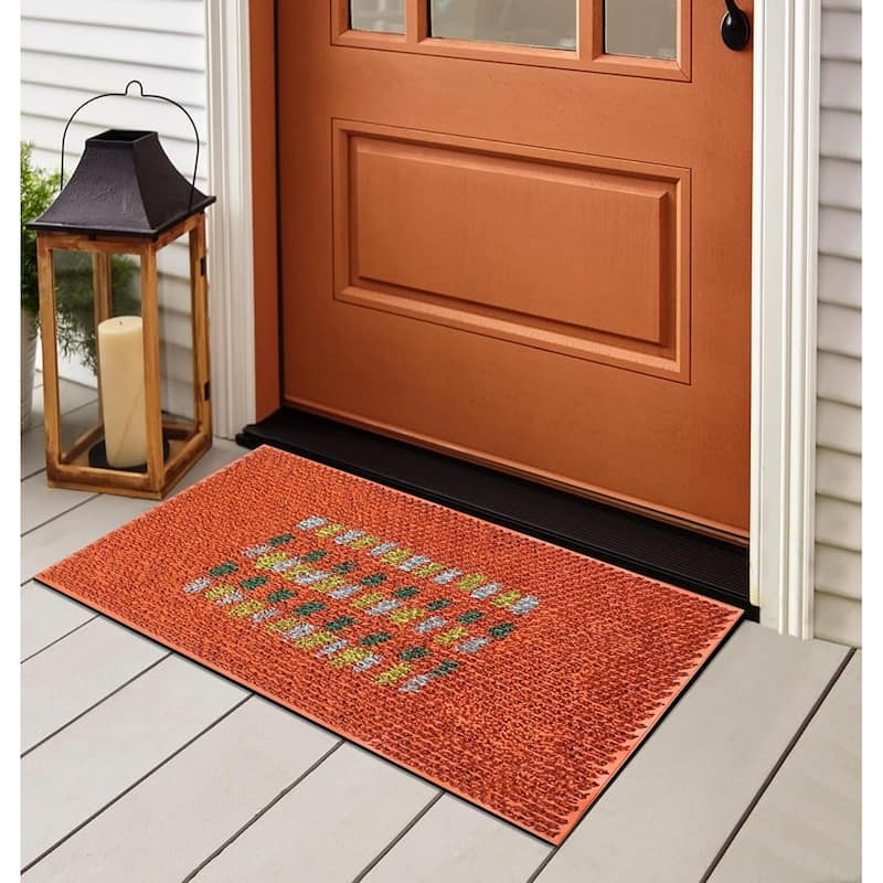 A1HC Grass Rubber Mat Durable Heavy Duty Doormat, 18" X 30"
