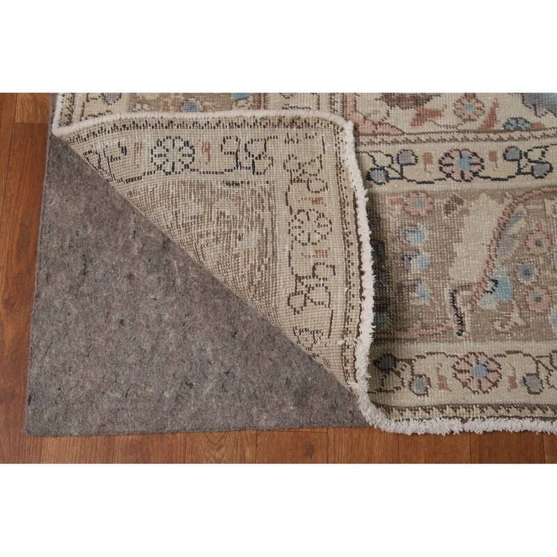 Medallion Tabriz Persian Area Rug Floral Handmade Wool Carpet - 8'0"x 11'3"
