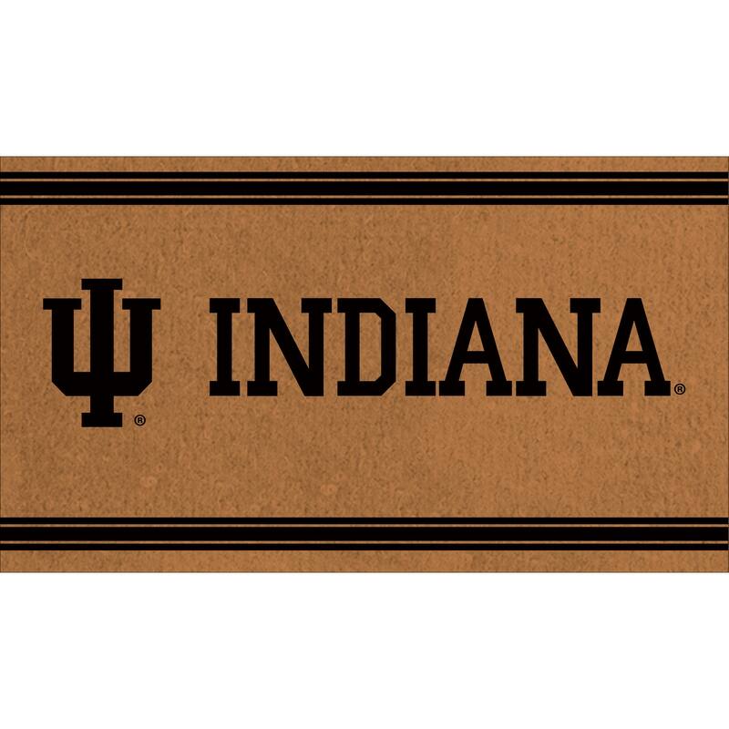 Indiana University Monochrome Indoor/Outdoor Coir Door Mat - 28" x 16"