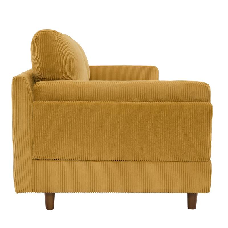 Modern 90" inch Sofa Comfy Corduroy Deep Seats Sofa