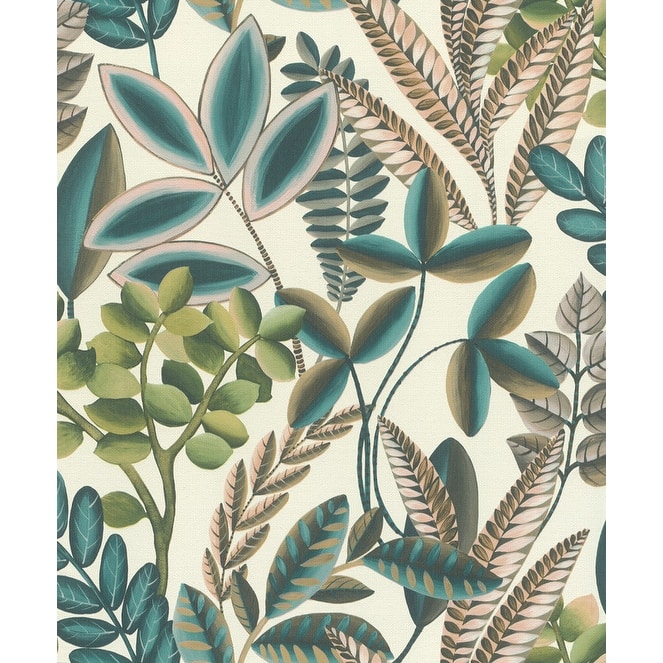 Rasch Liani Cream Painterly Botanical Wallpaper