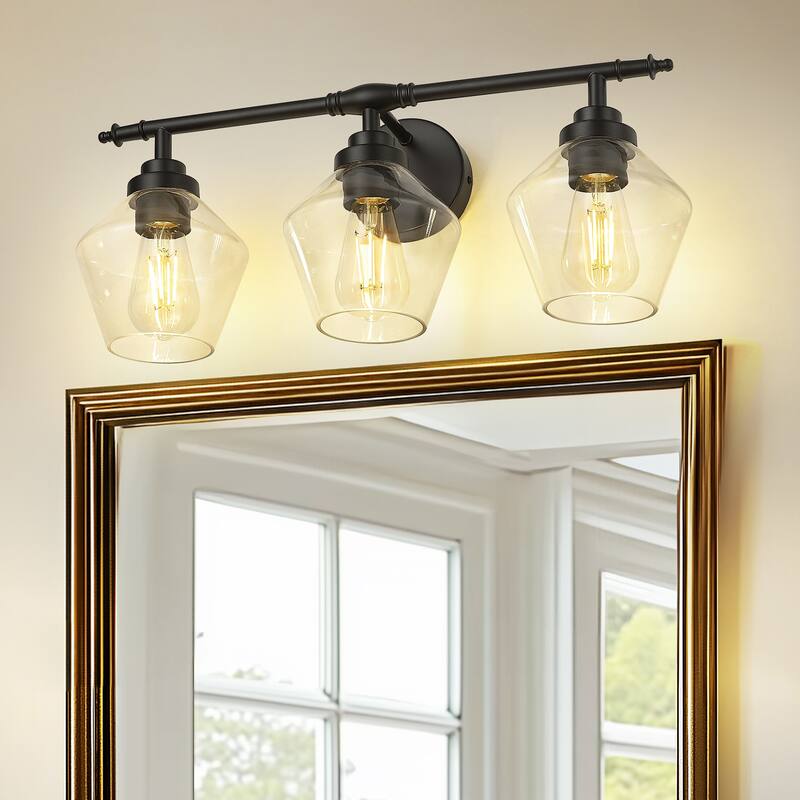 3/4-Light Modern Bathroom Vanity Light