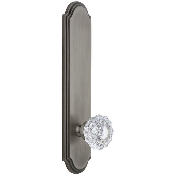 Polished Nickel Grandeur Windsor Plate with Chambord Knob Single Dummy