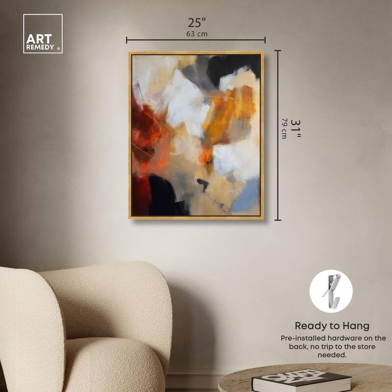 Earth and Fire I Canvas by Art Remedy