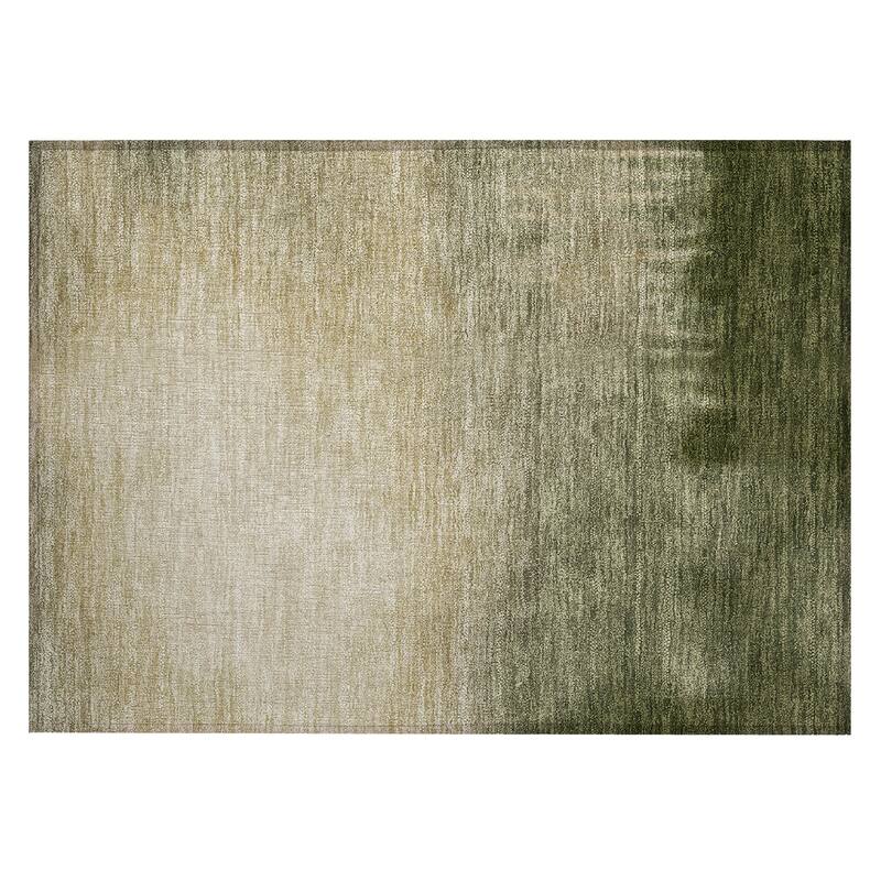 Machine Washable Indoor/ Outdoor Modern Dawn Chantille Rug