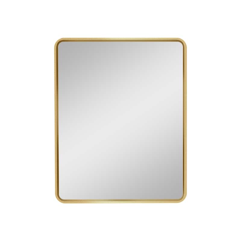 Modern Gold Wall Mount Bathroom Mirror Medicine Cabinet