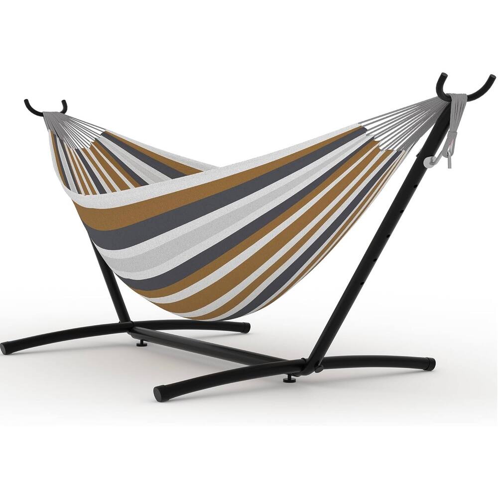 Portable Double Hammocks with Carrying Bag for Outside, 450 lbs Capacity