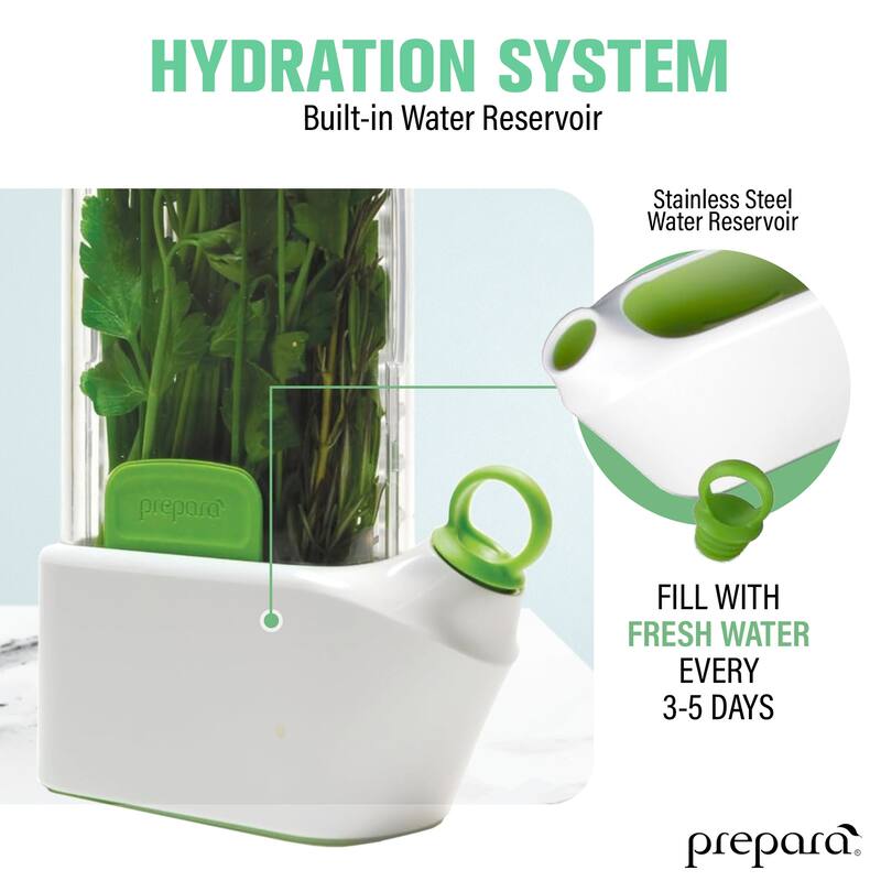 Prepara Set of 2 Herb Savor Fresh Herb Keeper