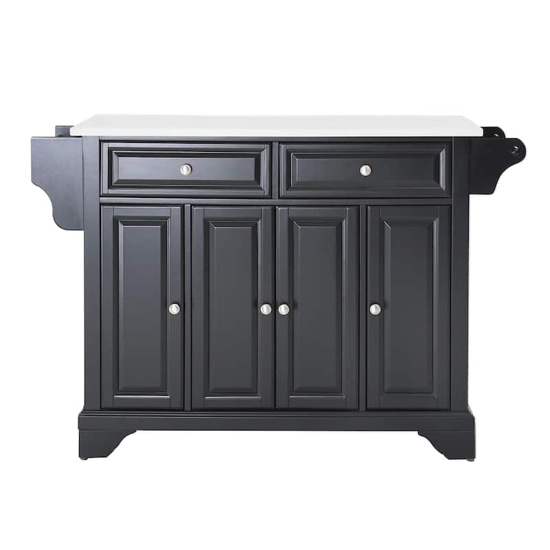 Full Size Kitchen Island with Granite Top & Storage - Portable Kitchen Cart - Modern Kitchen Furniture