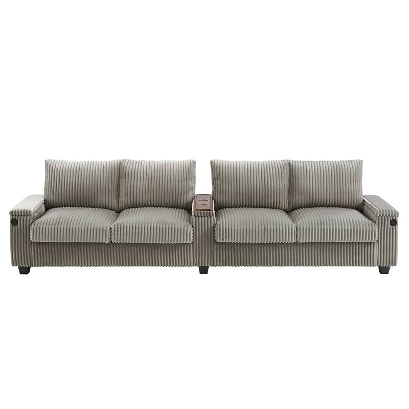 4-seater Corduroy Sofa Couch
