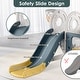 preview thumbnail 5 of 5, Green+Yellow 4 in 1 Toddler Slide, Kid Slide for Toddlers Age 1-3, Indoor Outdoor Bus Themed Toddler Playset Toddler Playground