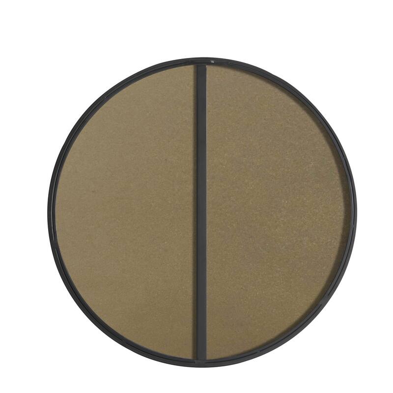 Strick & Bolton Prine 24-inch Metal Frame Round Mirror
