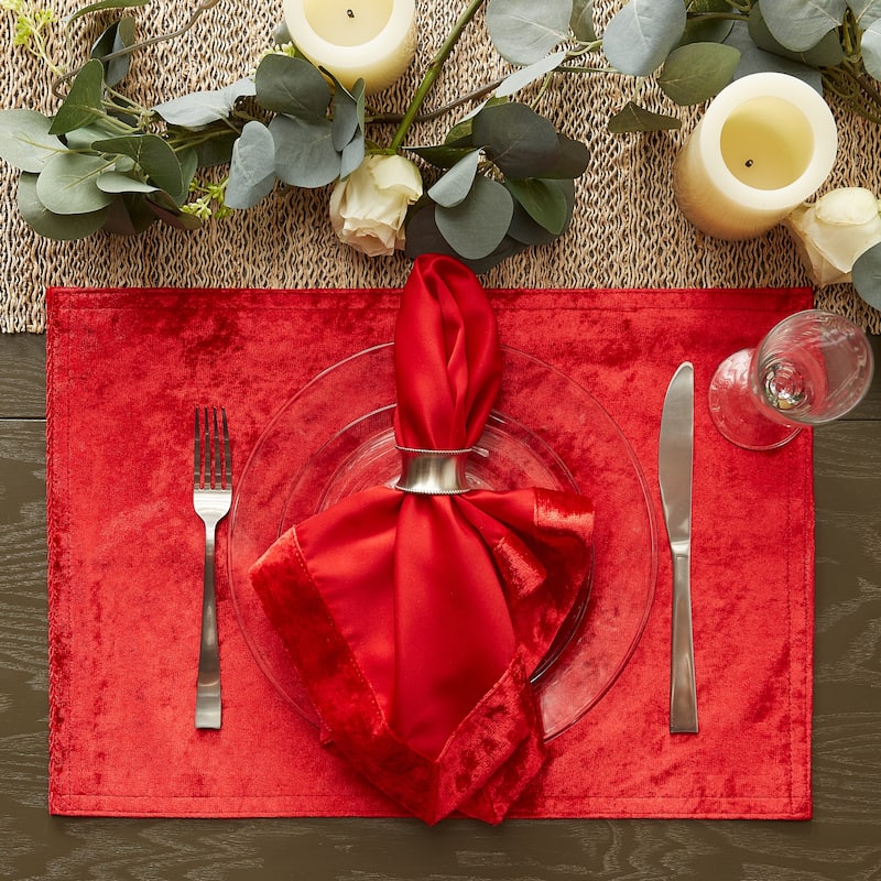 DII Cream Velvet Placemat (Set of 4)