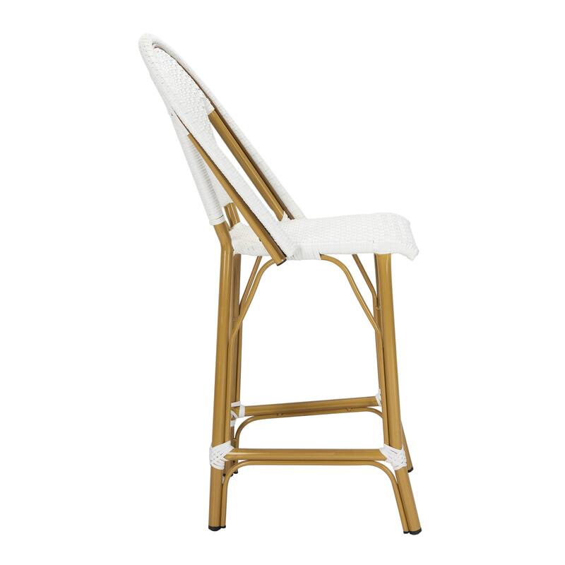 SAFAVIEH Outdoor Abigayle Indoor/Outdoor Bistro Counter Stool - 19Wx23Dx43H