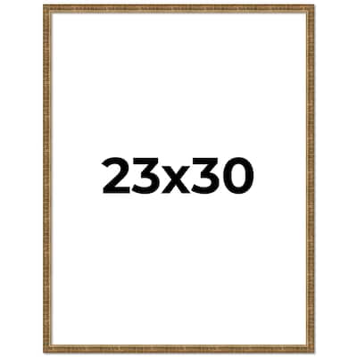 23x30 Frame Gold Picture Frame - Complete Modern Photo Frame Includes