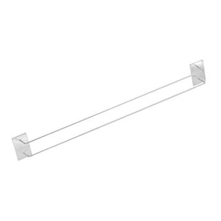 Wall Mounted Slipper Rack 42cm Stainless Steel Towel Hanger Double Rod ...