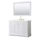Option White / Giotto Quartz Top / Brushed Gold Hardware