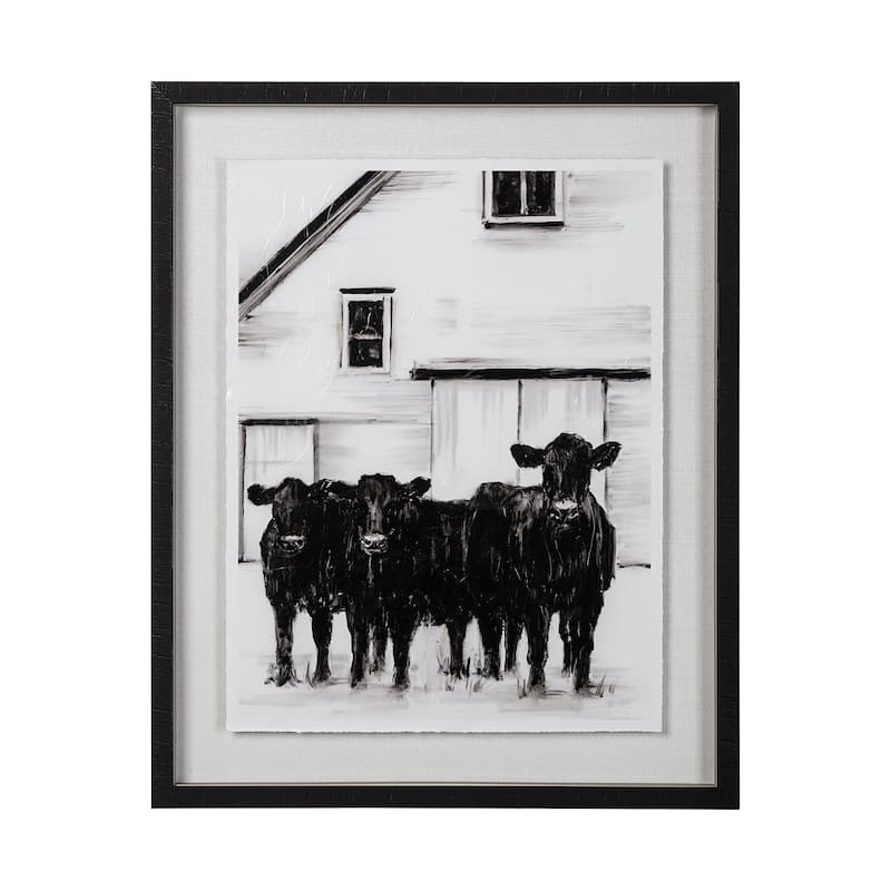 Standing Around I Framed Art Print