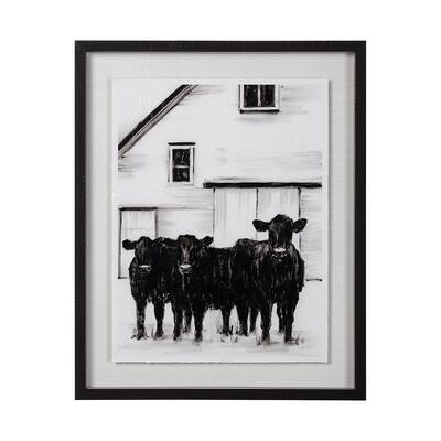 Standing Around I Framed Art Print