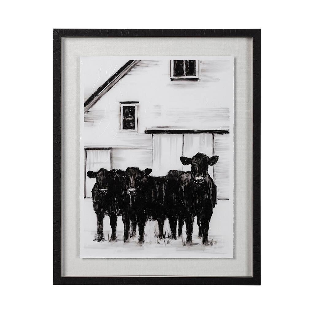 Standing Around I Framed Art Print