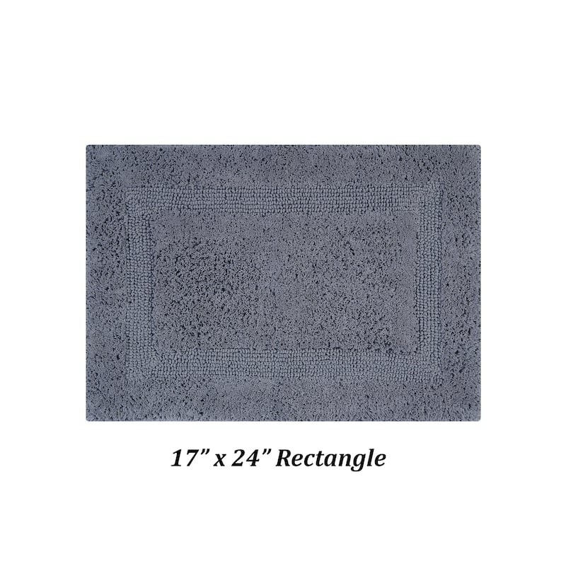 Better Trends Lux Collection 100% Cotton Reversible Tufted Bath Mat Rug