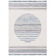 preview thumbnail 26 of 24, SAFAVIEH Alamo Centa Modern Rustic Rug 4' x 6' - Ivory/Navy - Rectangle