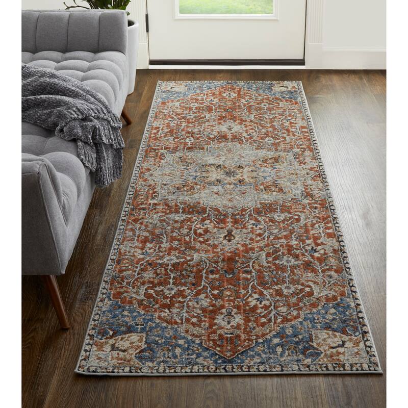 Frencess Power Loomed Oriental Area Rug