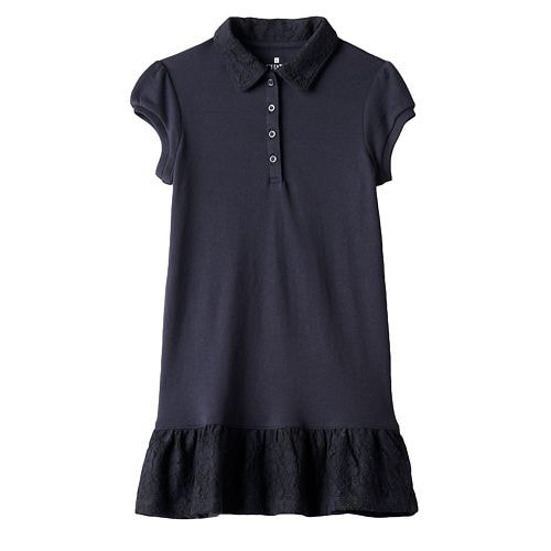 Chaps School Uniform Polo Dress Girls CCG0009H