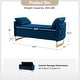 preview thumbnail 12 of 41, Robert Modern Upholstered Flip Top Storage Bench with Two Pillows by HULALA HOME