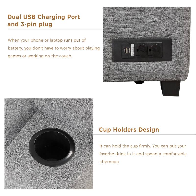 Velvet Convertible Sleeper Sectional Sofa, Pull-Out Couch Bed, L-Shaped Corner Sofa with USB Ports and Dual Power Sockets