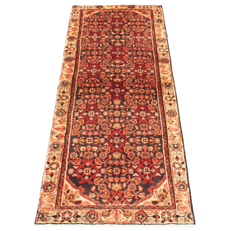 ECARPETGALLERY Hand-knotted Andelz Black Wool Rug - 3'1 x 9'4