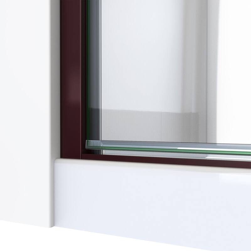 DreamLine Alliance Swing 24 in. W x 72 5/8 in. H Semi-Frameless Swing Shower Door in Oil Rubbed Bronze and Clear Glass