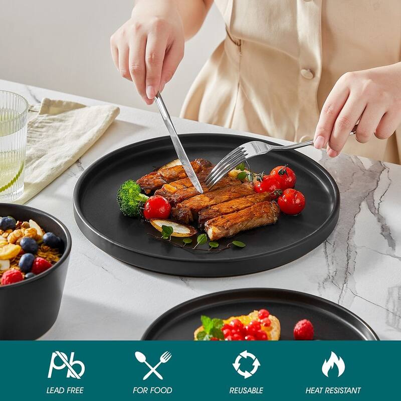 vancasso PLAYB Stoneware Dinnerware Set Service for 6