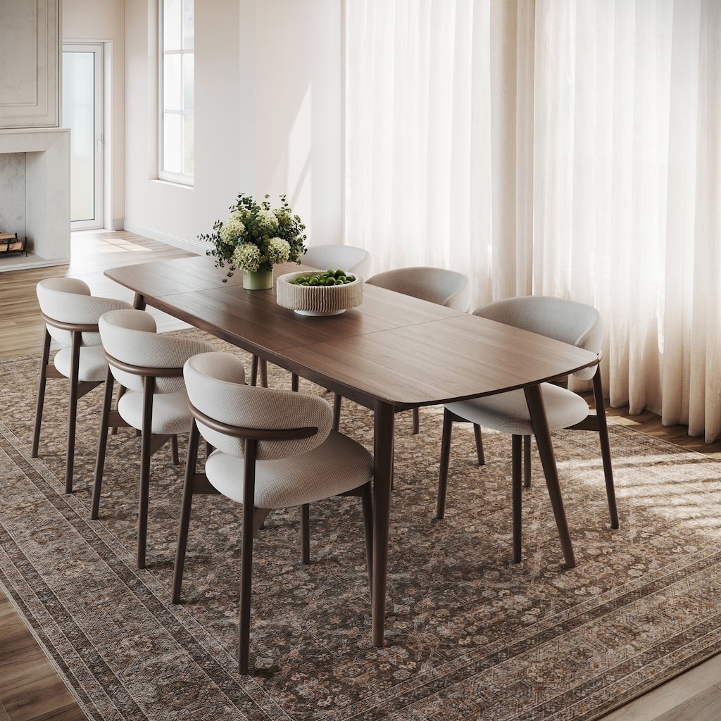 Nuloom Serelith Traditional Floral Washable Area Rug