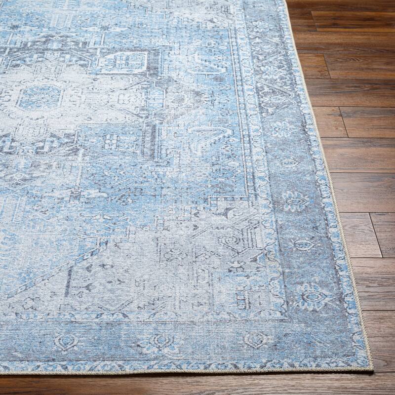 Livabliss Riya Vintage Medallion Machine Washable Area Rug